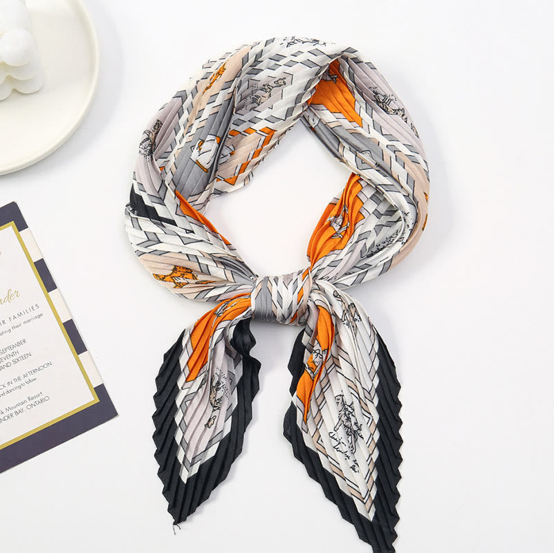 Écharpe légère et fluide à plis pour femme, motif artistique, idéale en toute saison - Style n° 16 - image 17