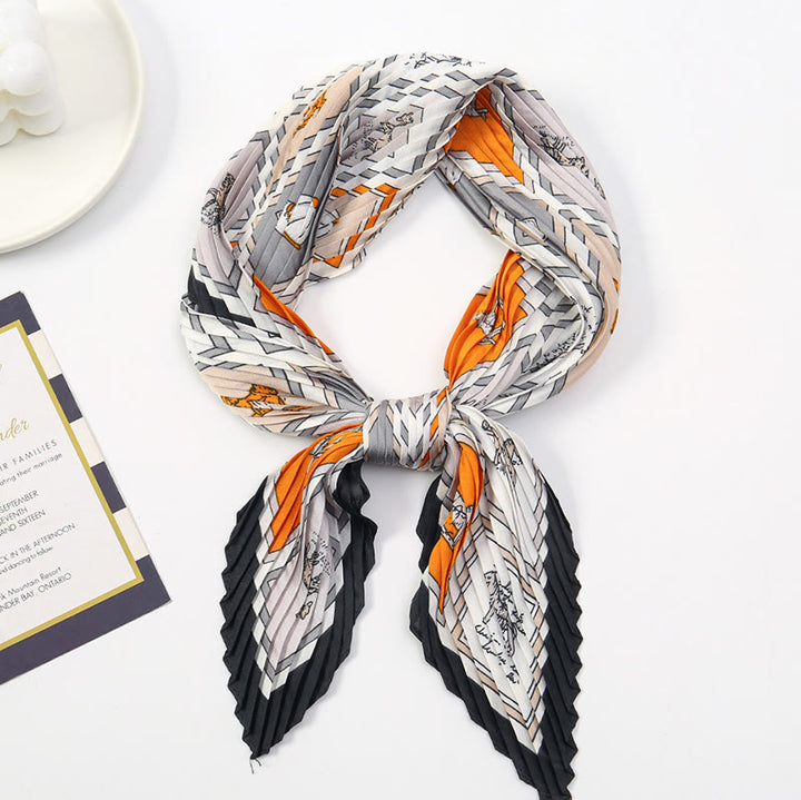 Écharpe légère et fluide à plis pour femme, motif artistique, idéale en toute saison - Style n° 16 - image 17