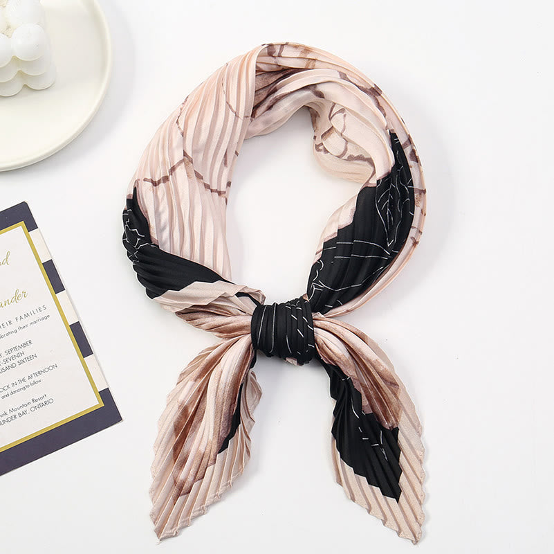 Écharpe légère et fluide à plis pour femme, motif artistique, idéale en toute saison - Style n° 2 - image 3