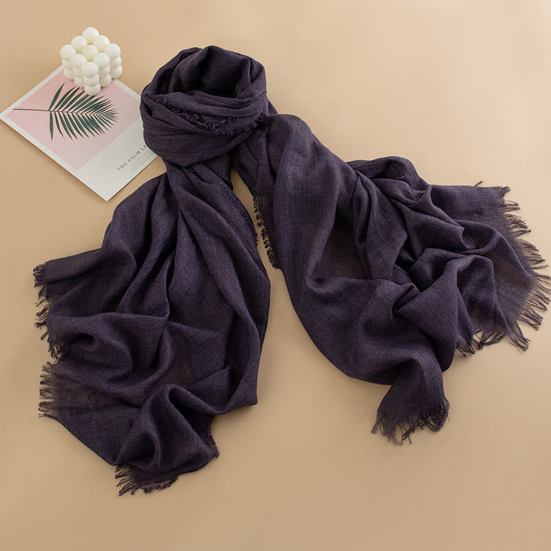 Écharpe à franges multicolore, douce comme un nuage, légère, respirante et polyvalente pour femme - Style n° 33 - image 32