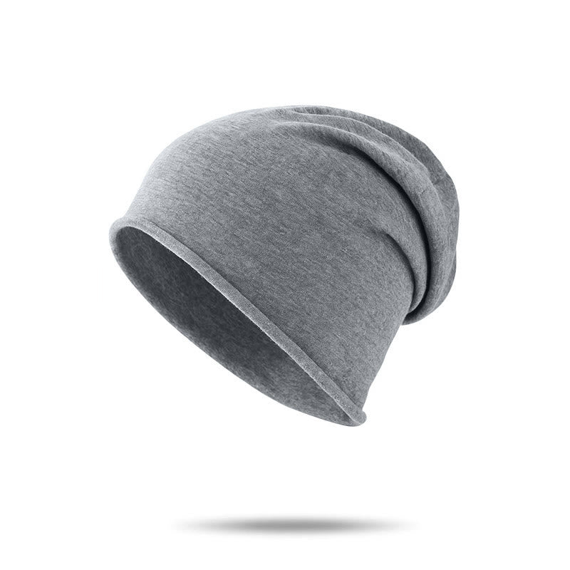 Bonnet d'hiver chaud et confortable en maille multicolore douce pour femme - Gris foncé - M (22 1/2"-22 7/8") - image 5