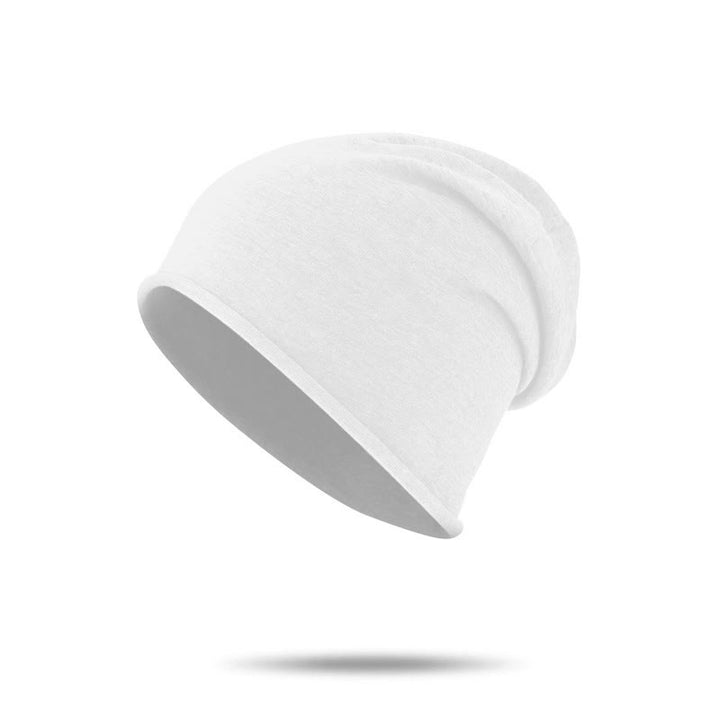 Bonnet d'hiver chaud et confortable en maille multicolore douce pour femme - Blanc - M (22 1/2"-22 7/8") - image 3