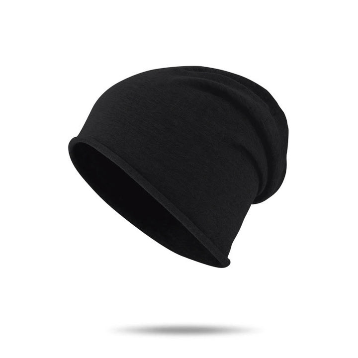 Bonnet d'hiver chaud et confortable en maille multicolore douce pour femme - Noir - M (22 1/2"-22 7/8") - image 2