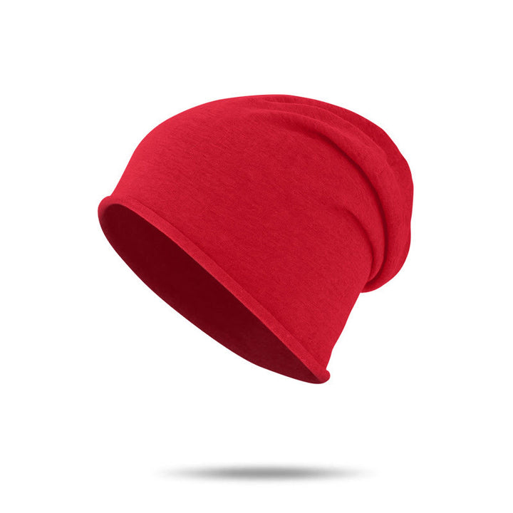 Bonnet d'hiver chaud et confortable en maille multicolore douce pour femme - Rouge - M (22 1/2"-22 7/8") - image 8