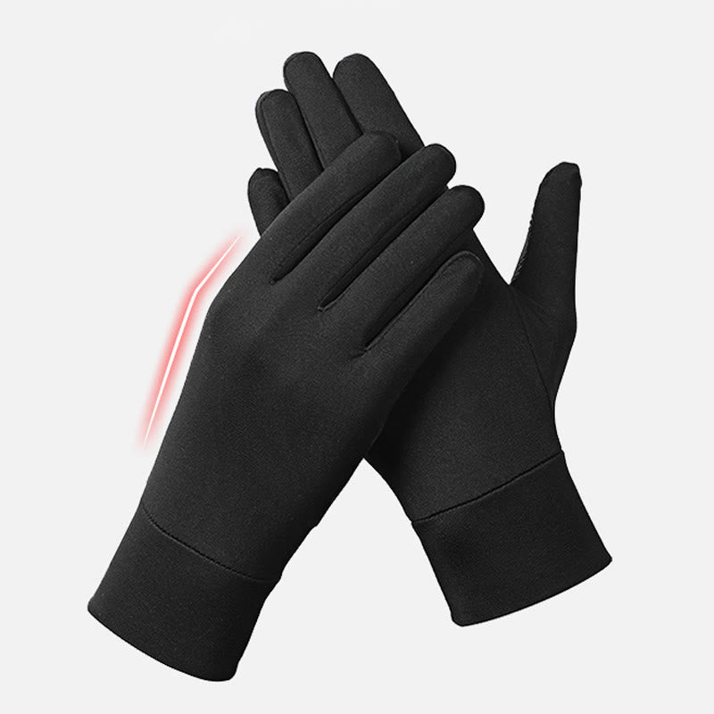 Gants de sport pour hommes, antidérapants, chauds et élastiques, pour l'hiver - image 1