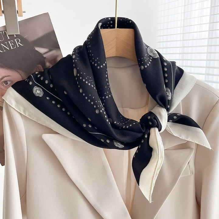 Écharpe carrée fine imprimée et multi-styles pour femme - Style n° 35 - image 34