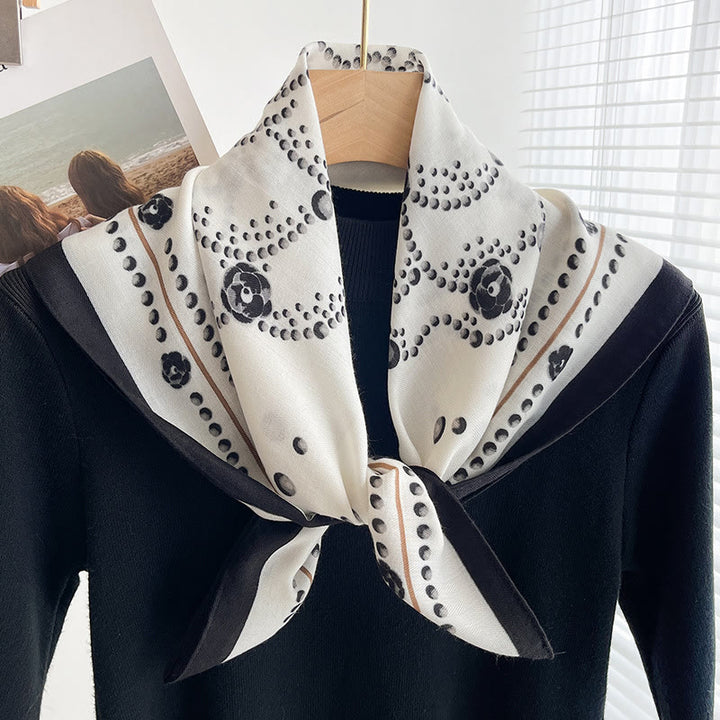 Écharpe carrée fine imprimée et multi-styles pour femme - Style n° 34 - image 33