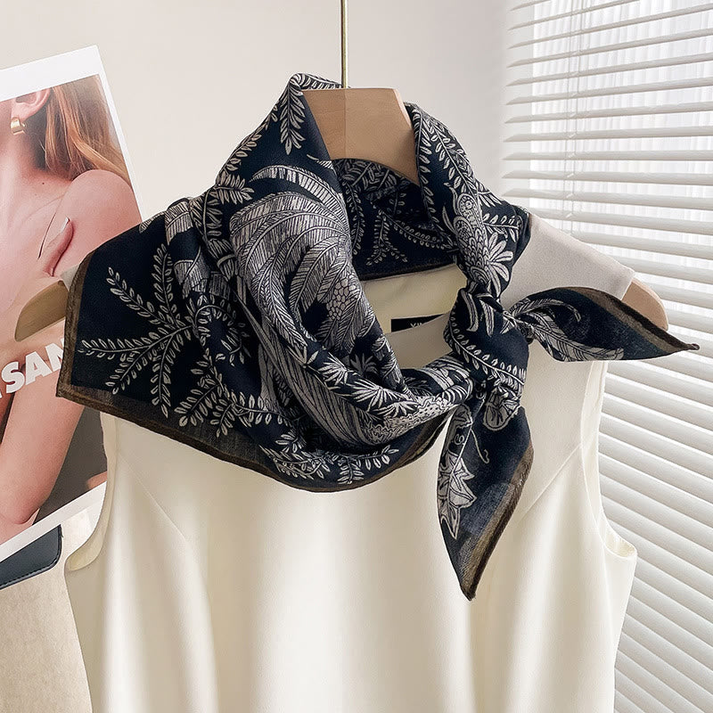 Écharpe carrée fine imprimée et multi-styles pour femme - Style n° 7 - image 6