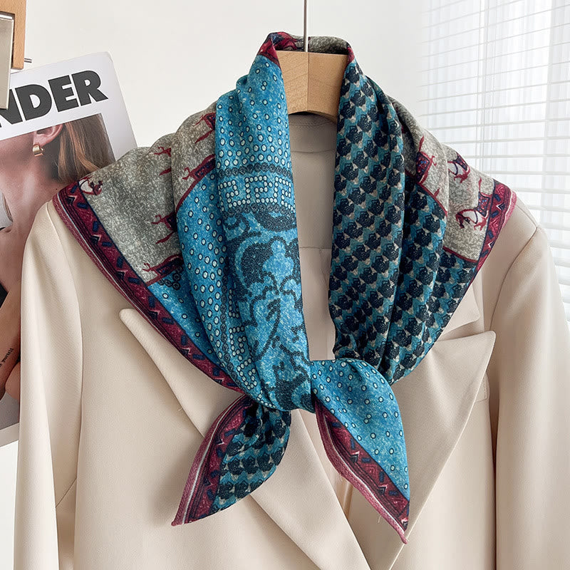 Écharpe carrée fine imprimée et multi-styles pour femme - Style n° 42 - image 41