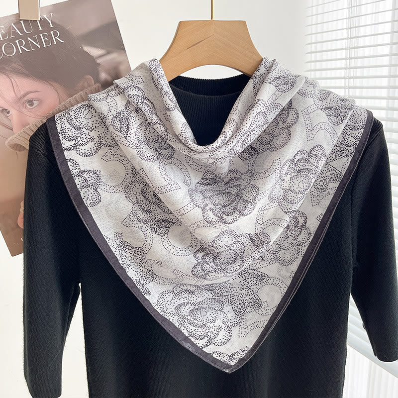 Écharpe carrée fine imprimée et multi-styles pour femme - Style n° 37 - image 36