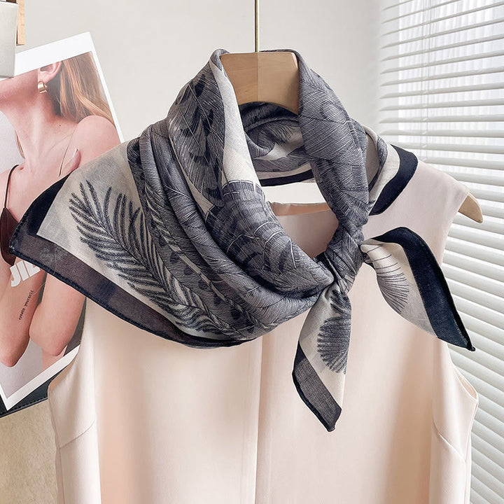 Écharpe carrée fine imprimée et multi-styles pour femme - Style n° 11 - image 10