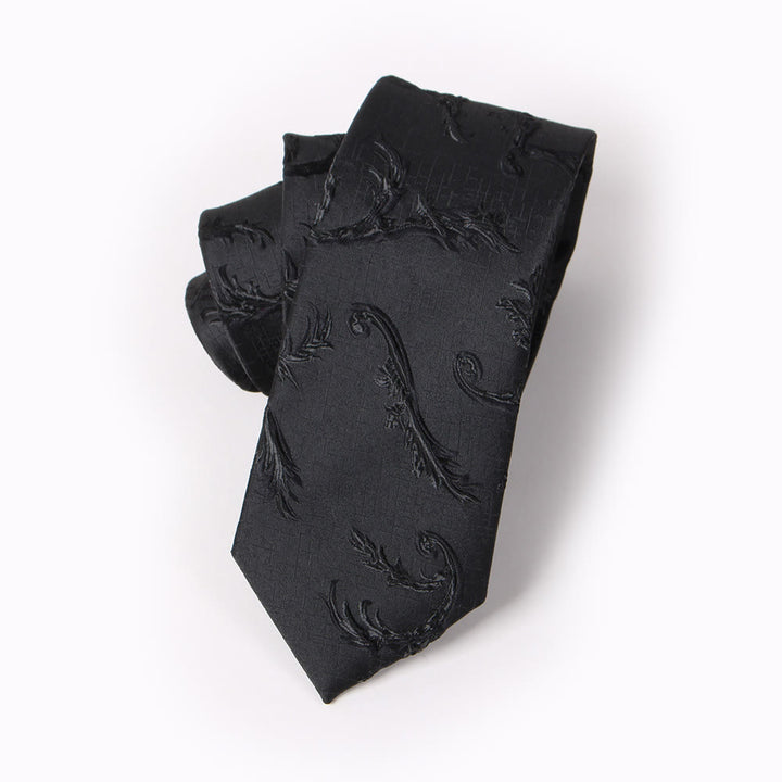 Cravate, nœud papillon et pochette de costume imprimés élégants pour homme - Cravate - Style n° 4 - image 7