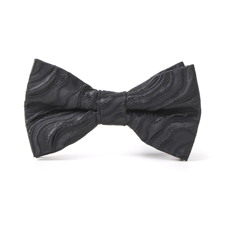 Cravate, nœud papillon et pochette de costume imprimés élégants pour homme - Noeud papillon - Style n° 2 - image 2