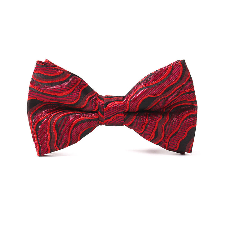Cravate, nœud papillon et pochette de costume imprimés élégants pour homme - Noeud papillon - Style n° 3 - image 3