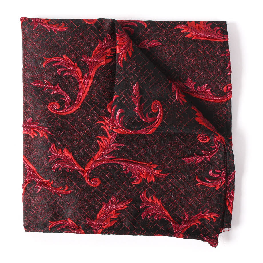 Cravate, nœud papillon et pochette de costume imprimés élégants pour homme - carré de poche - Style n° 6 - image 18