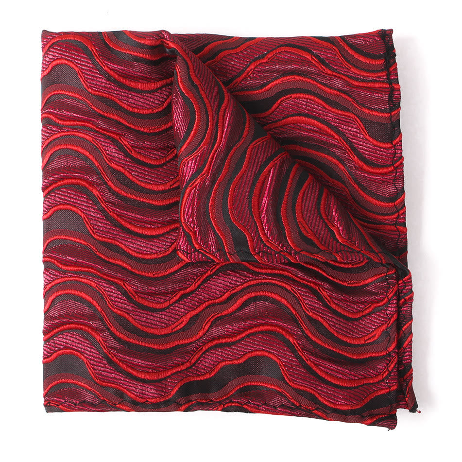 Cravate, nœud papillon et pochette de costume imprimés élégants pour homme - carré de poche - Style n° 5 - image 17