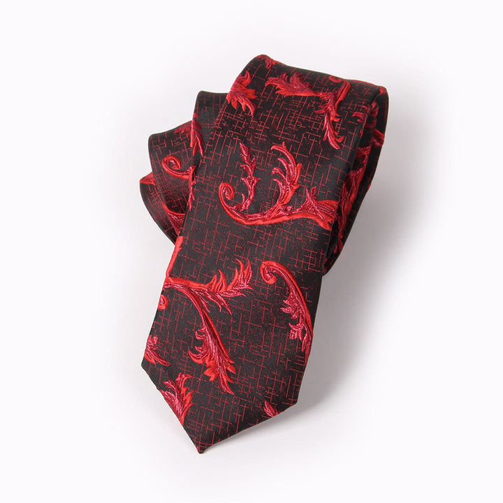 Cravate, nœud papillon et pochette de costume imprimés élégants pour homme - Cravate - Style n° 6 - image 9