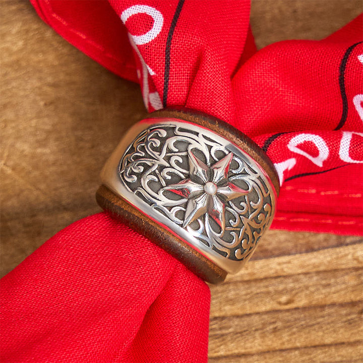 Pochette de costume imprimée hexagramme à bouton rond et noix de cajou - image 10