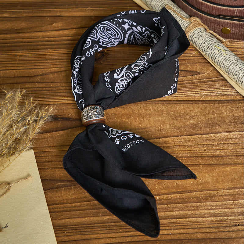 Pochette de costume imprimée hexagramme à bouton rond et noix de cajou - image 15