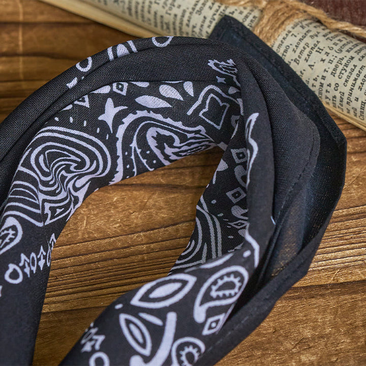 Pochette de costume imprimée hexagramme à bouton rond et noix de cajou - image 18