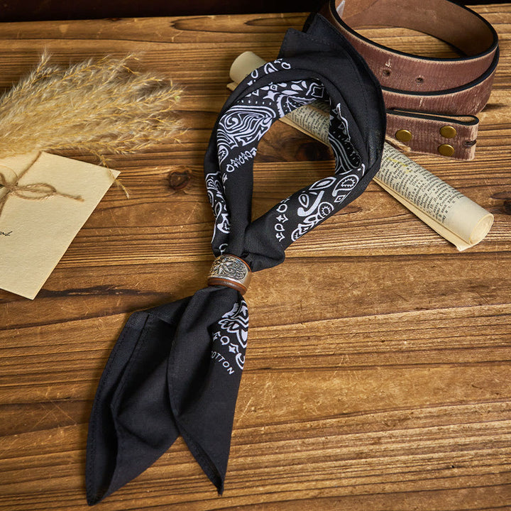 Pochette de costume imprimée hexagramme à bouton rond et noix de cajou - image 14