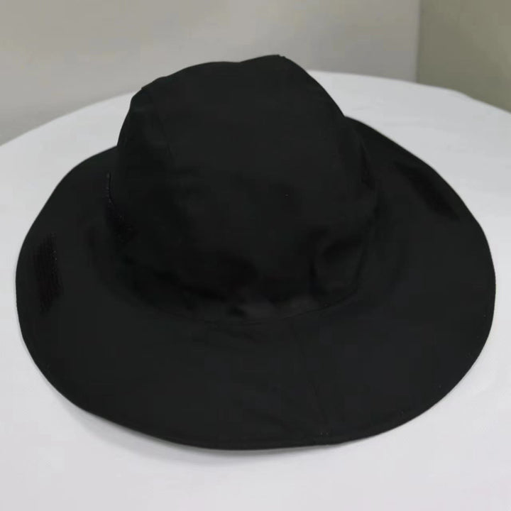 Chapeau de pêcheur imperméable, respirant et anti-UV pour l'extérieur - Noir - Réglable (environ 55 à 59 cm) - image 6