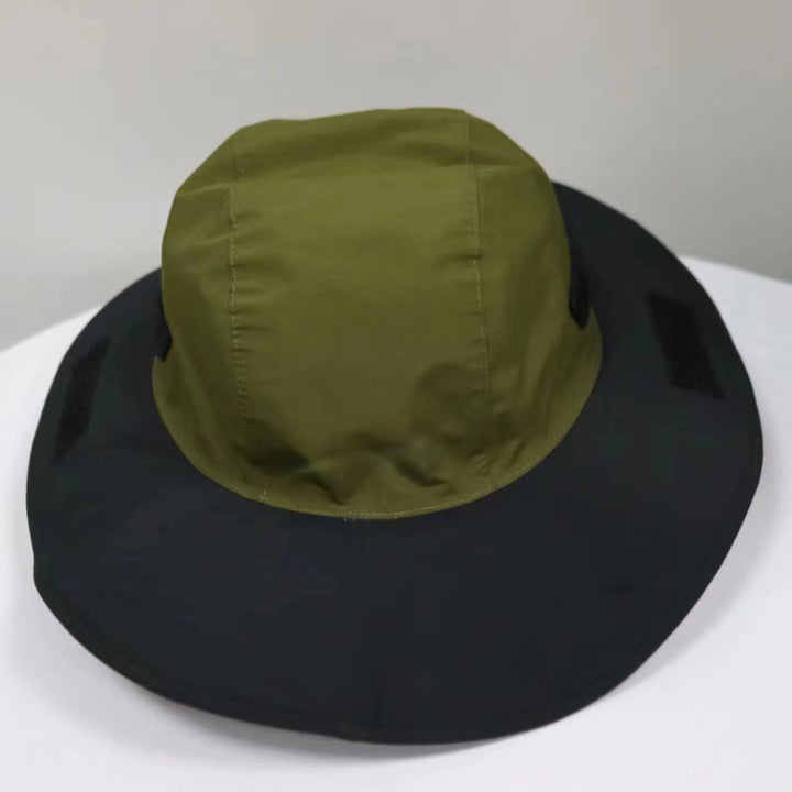 Chapeau de pêcheur imperméable, respirant et anti-UV pour l'extérieur - Vert armée - Réglable (environ 55 à 59 cm) - image 10