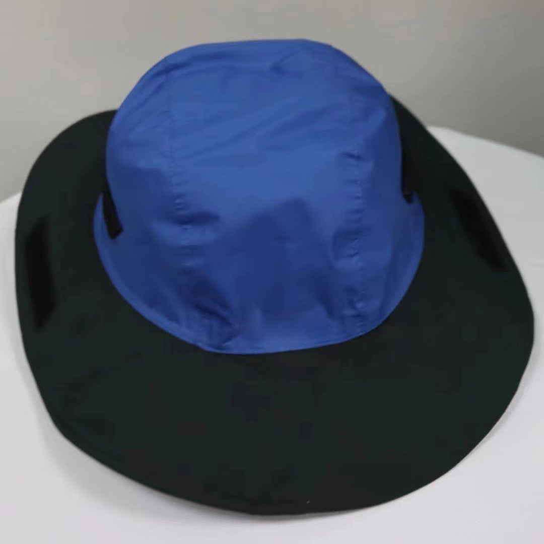 Chapeau de pêcheur imperméable, respirant et anti-UV pour l'extérieur - Bleu - Réglable (environ 55 à 59 cm) - image 7