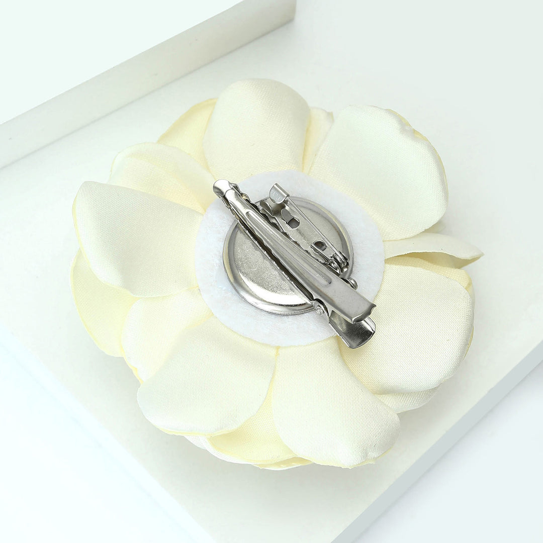 Broche élégante rose multicolore en satin brillant - image 13