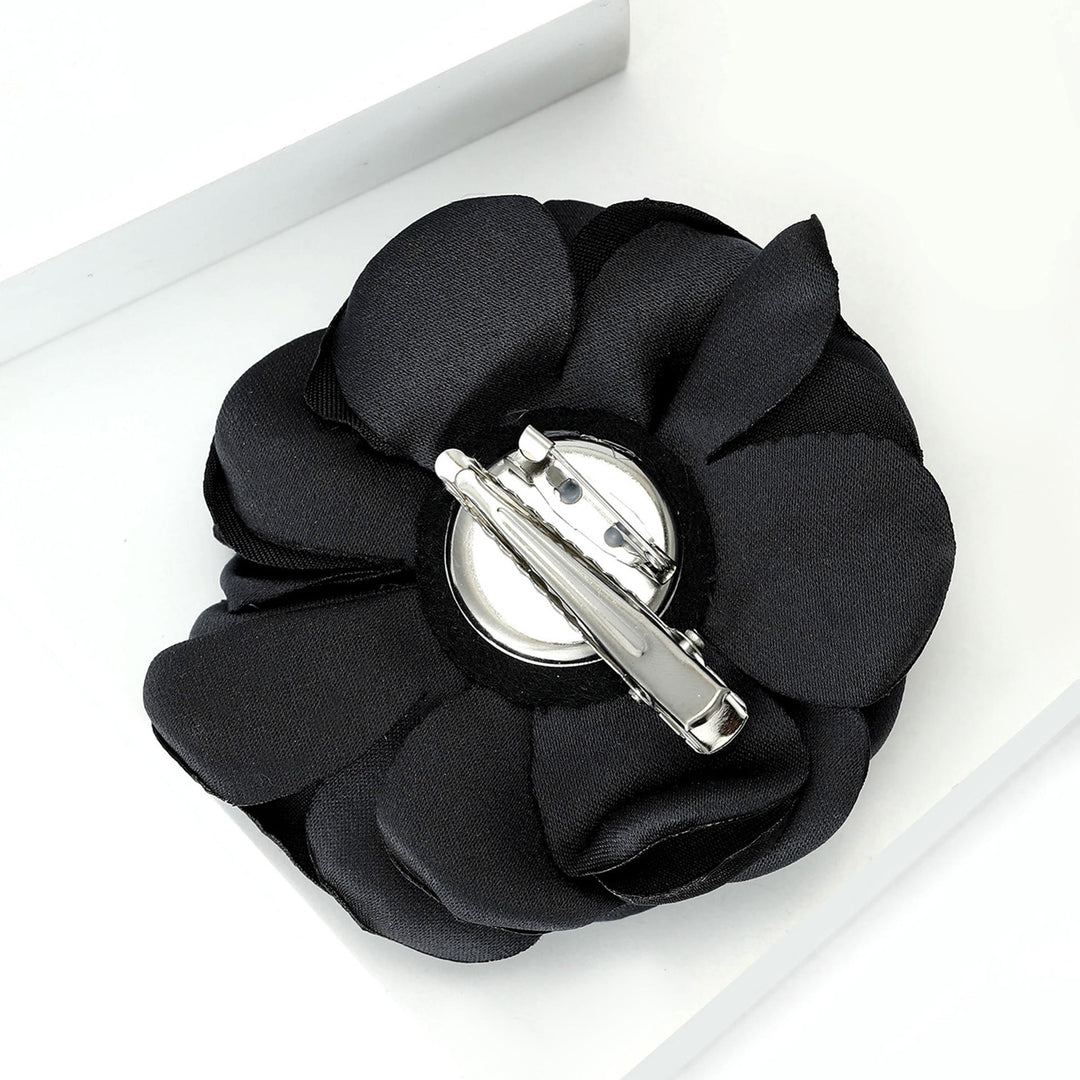 Broche élégante rose multicolore en satin brillant - image 3