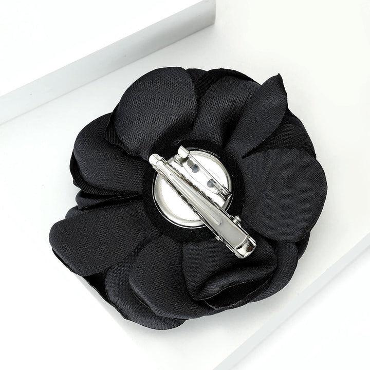 Broche élégante rose multicolore en satin brillant - image 3