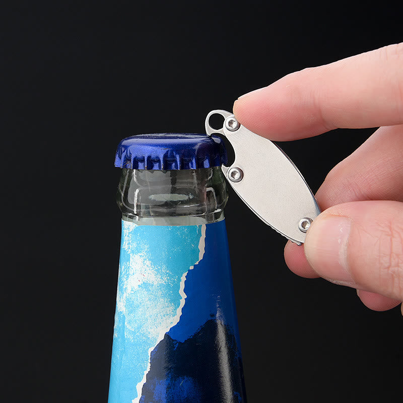 Ensemble d'outils compact 4 en 1 : couteau, clé, tournevis et porte-clés. - image 6