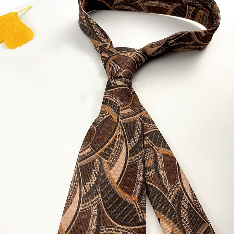 Cravate personnalisée pour homme, style rétro, à motifs et à nouer à la main. - Style n° 2 - image 4