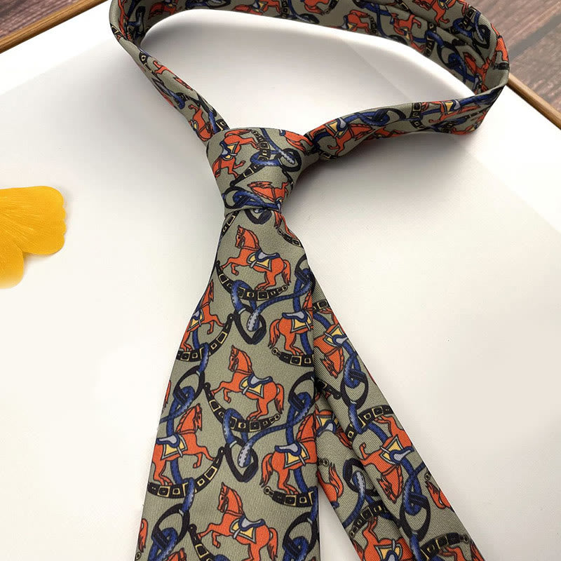 Cravate personnalisée pour homme, style rétro, à motifs et à nouer à la main. - Style n° 6 - image 8