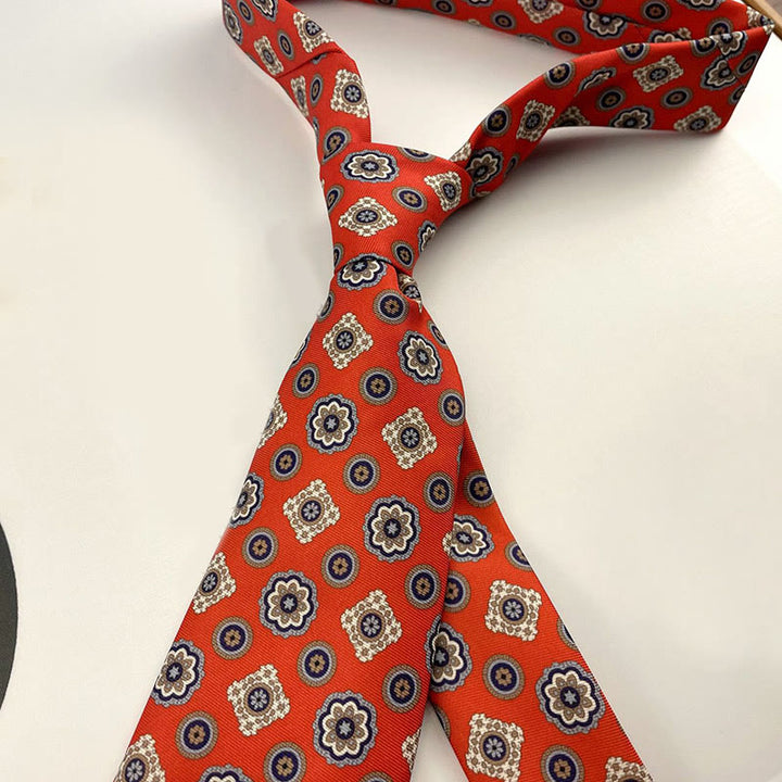 Cravate personnalisée pour homme, style rétro, à motifs et à nouer à la main. - Style n° 15 - image 17