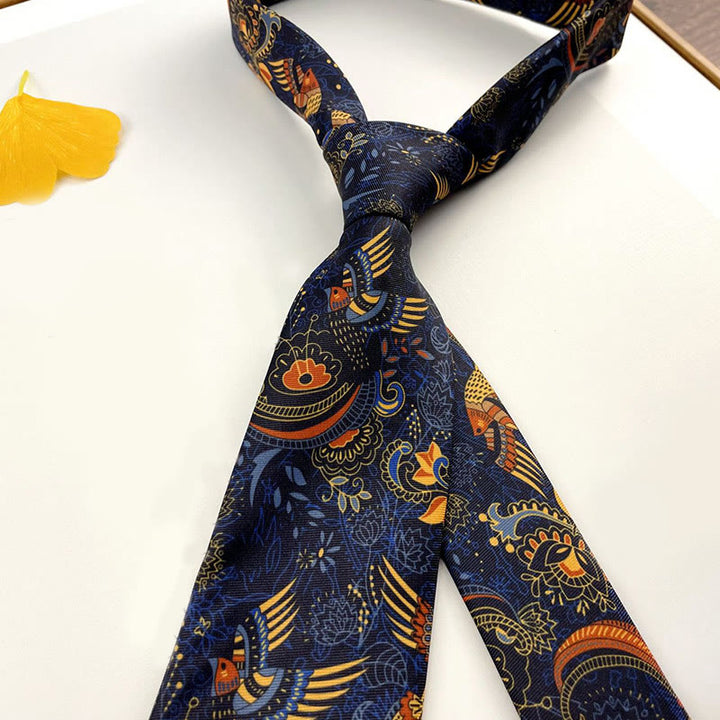 Cravate personnalisée pour homme, style rétro, à motifs et à nouer à la main. - Style n° 10 - image 12