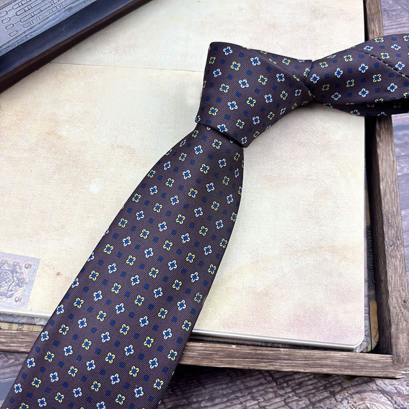 Cravate personnalisée pour homme, style rétro, à motifs et à nouer à la main. - Style n° 26 - image 28