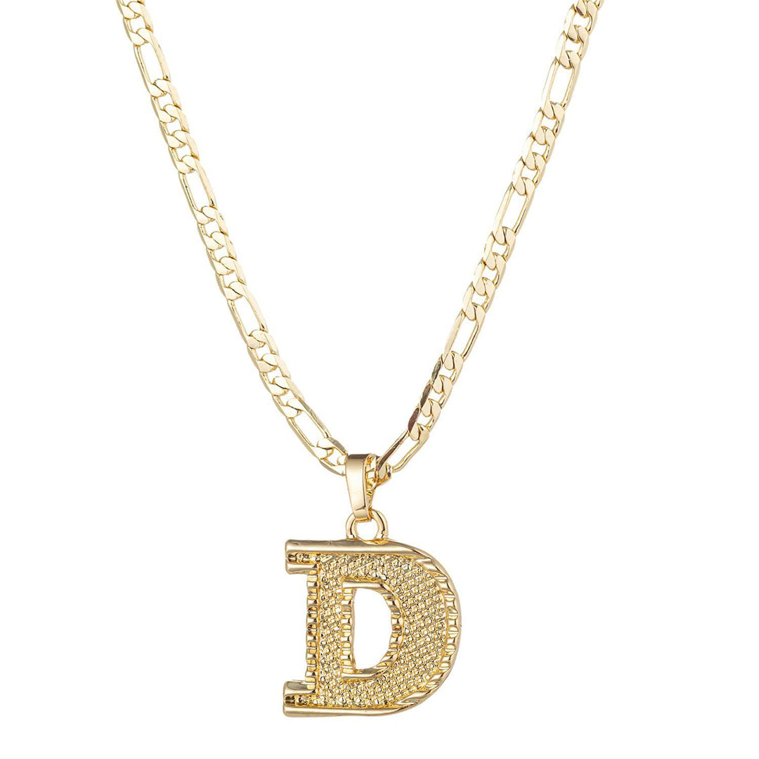 Collier pendentif lettre dorée simple et noble - D - image 7