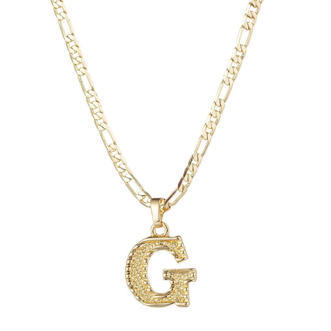 Collier pendentif lettre dorée simple et noble - G - image 9
