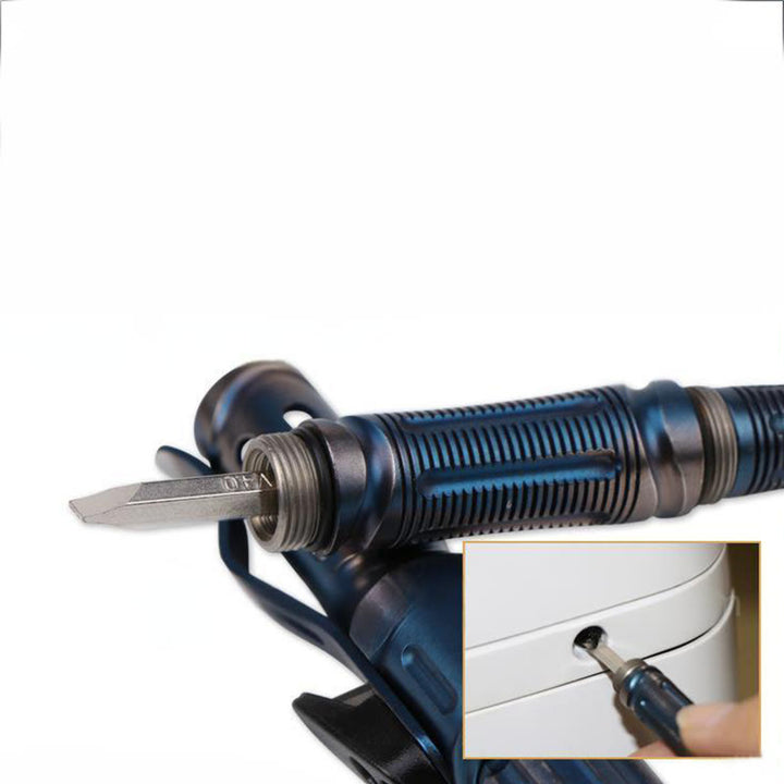 Stylo tactique multifonctionnel EDC avec lampe et sifflet - image 7