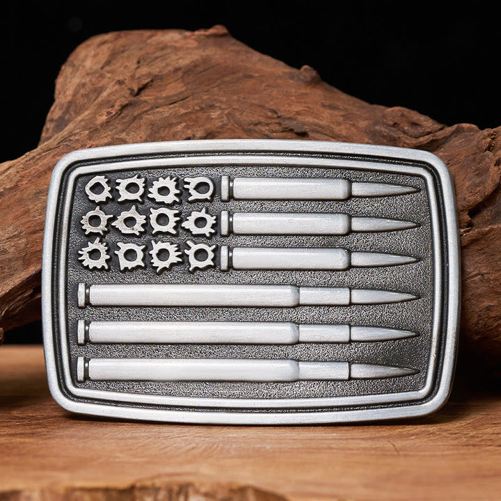 Ceinture en cuir pour homme avec boucle rectangulaire Silver Bullet - Sans ceinture - Ceinture non incluse - image 0