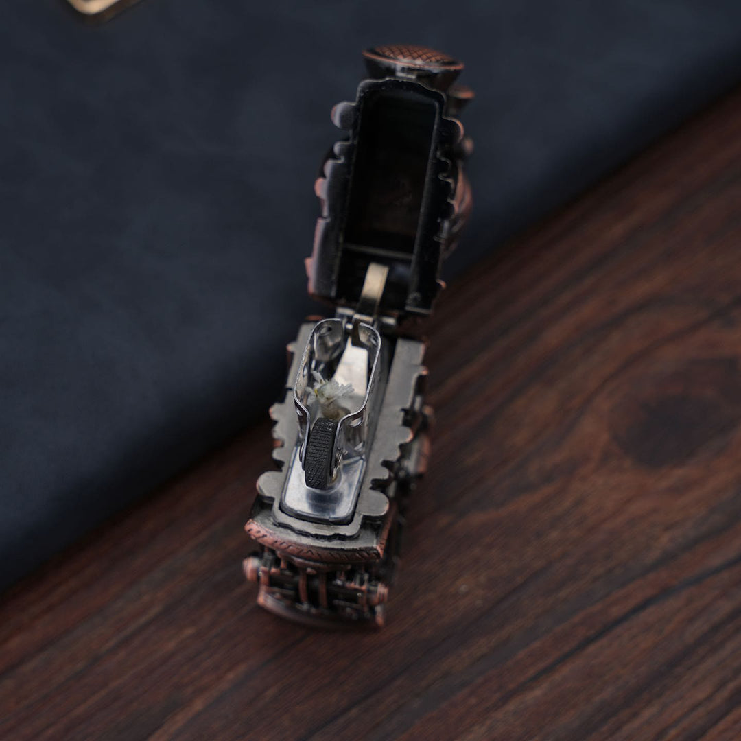Briquet à pétrole en métal en forme de moto rétro créative - image 5
