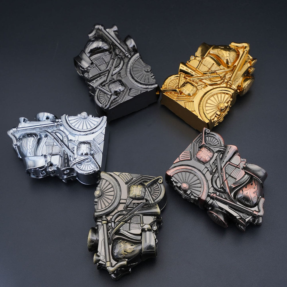 Briquet à pétrole en métal en forme de moto rétro créative - image 1