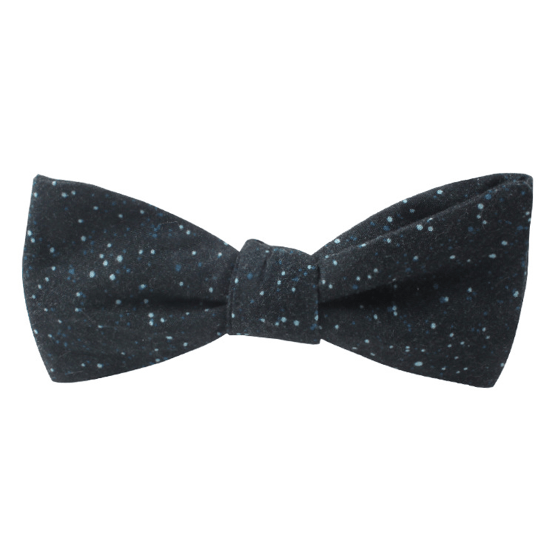 Nœud papillon polyvalent pour homme en tissu à motifs variés - Bleu foncé - image 0