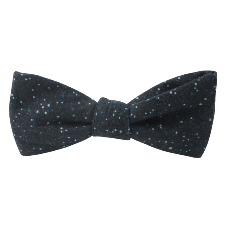 Nœud papillon polyvalent pour homme en tissu à motifs variés - Bleu foncé - image 0