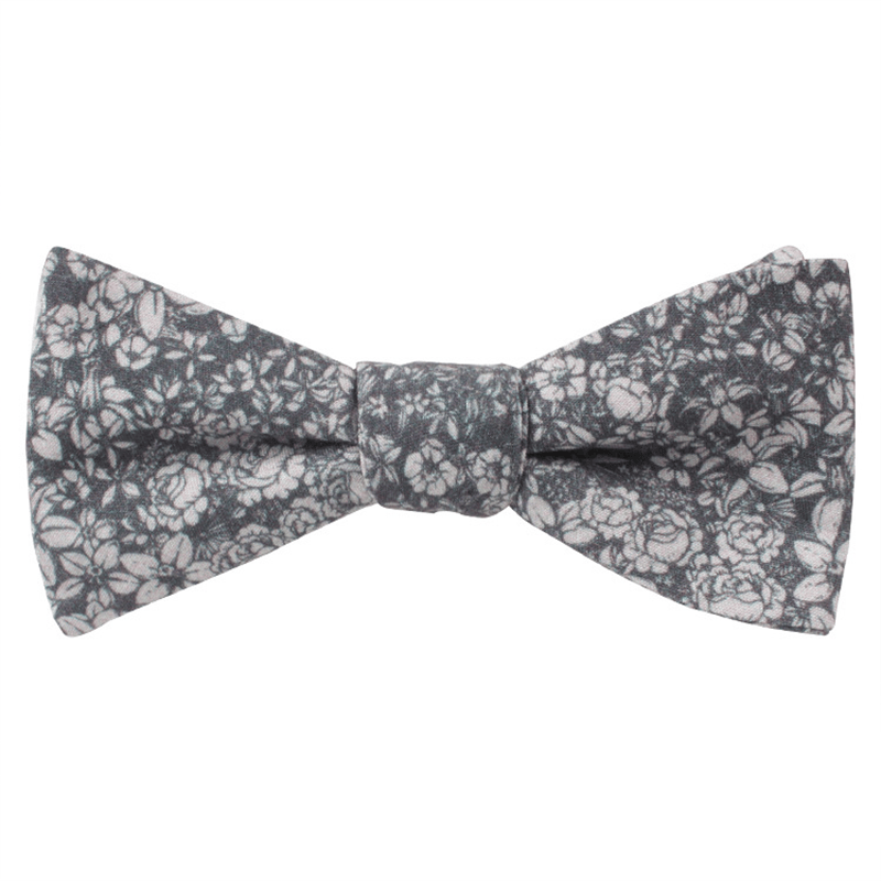 Nœud papillon polyvalent pour homme en tissu à motifs variés - Gris - image 1