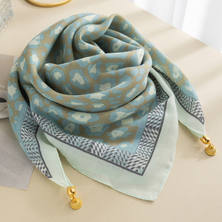 Cravate carrée magnétique élégante à pois roses rétro pour femme - Style n° 13 - image 12