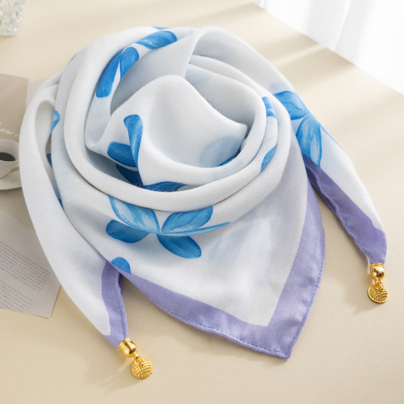 Cravate carrée magnétique élégante à pois roses rétro pour femme - Style n° 15 - image 14