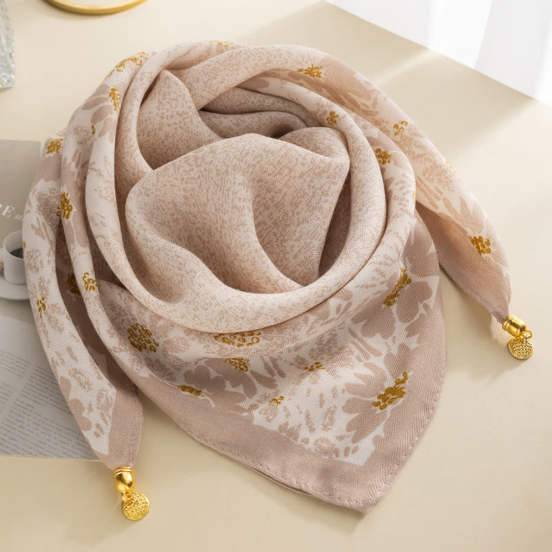 Cravate carrée magnétique élégante à pois roses rétro pour femme - Style n° 18 - image 17