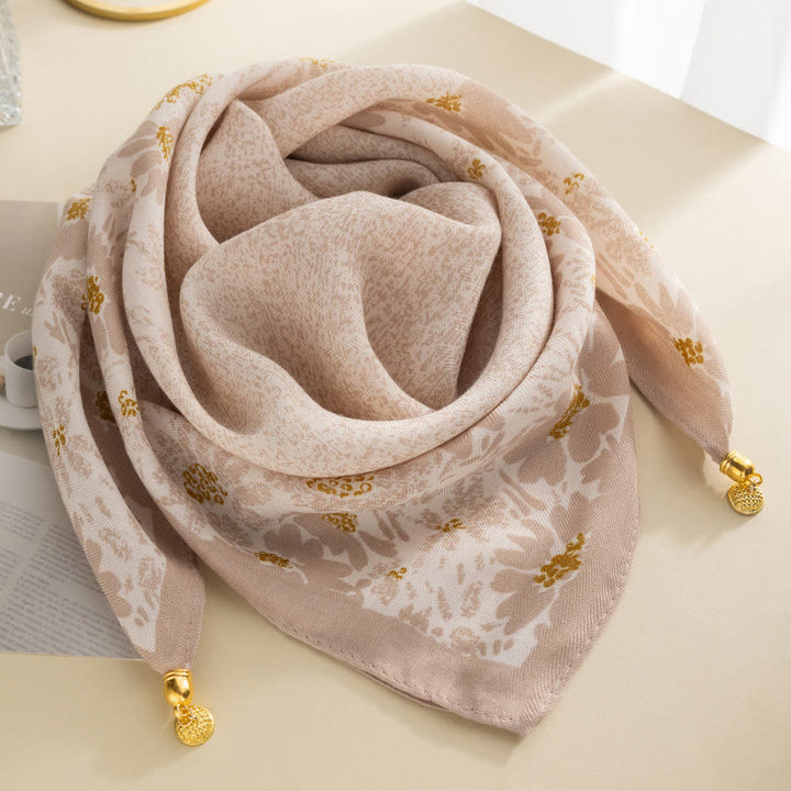 Cravate carrée magnétique élégante à pois roses rétro pour femme - Style n° 18 - image 17